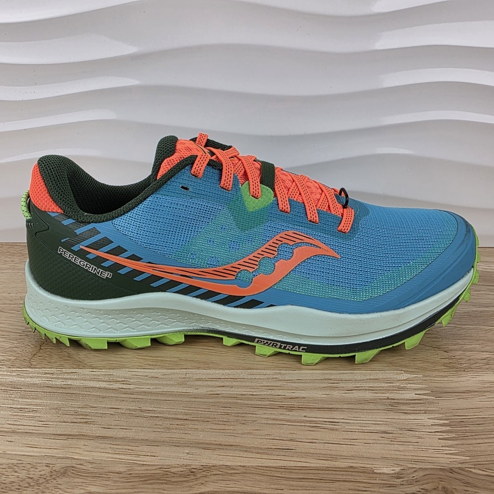 Saucony Peregrine 11 Trail Running Sneakers Mens Size 8.5 Blue Shoes S20641-26
